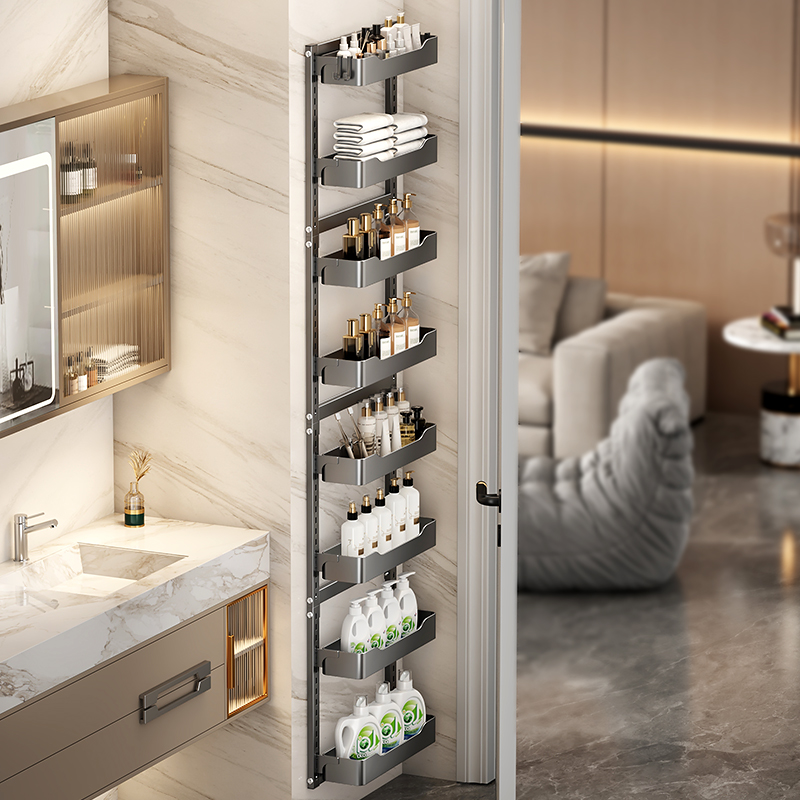 卫生间置物架免打孔浴室洗手间架子壁挂墙上厕所洗漱台多层收纳架